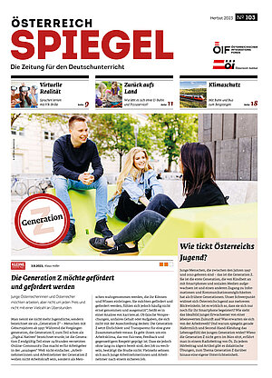Coverbild der Ausgabe 103 der Zeitschrift Österreich Spiegel