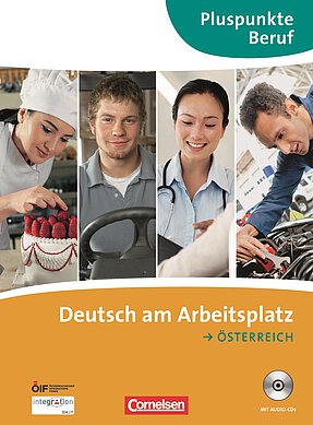 Coverbild des Arbeitsbuches Pluspunkte Berufe Deutsch am Arbeitsplatz für die Niveaustufe B1.